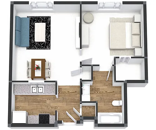 Floor plan One Bedroom