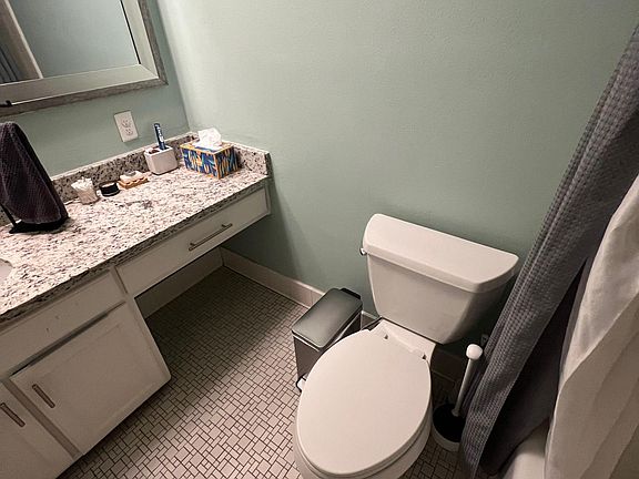 Private bathroom attached to bedroom