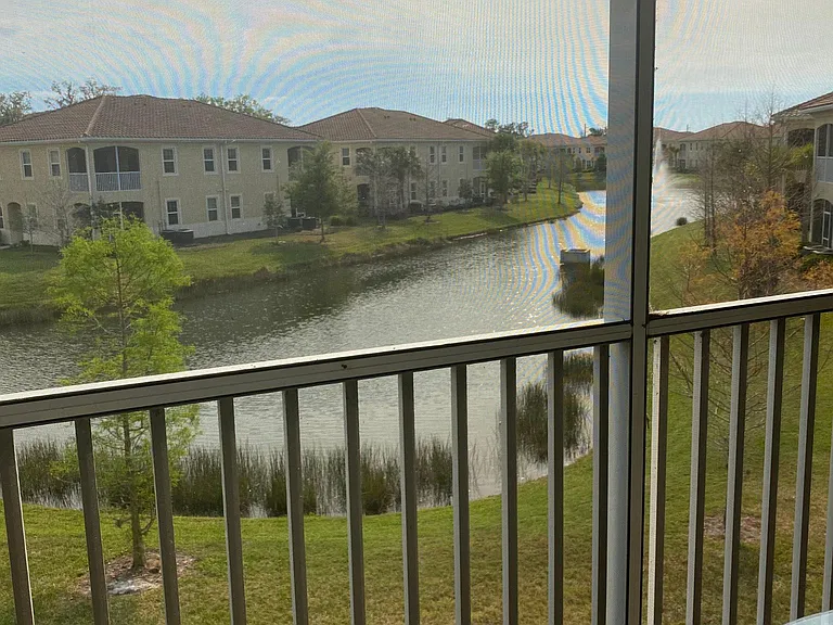 Lake view from private patio