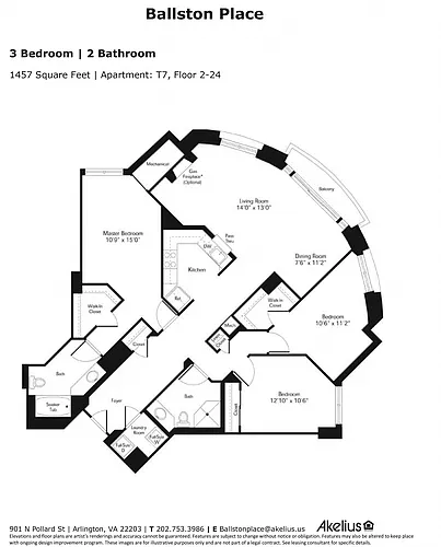 Floor plan 3 Bedroom 2 Bathroom