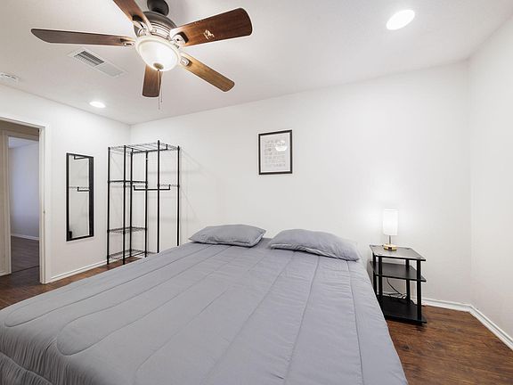 Ceiling fan and wardrobe included