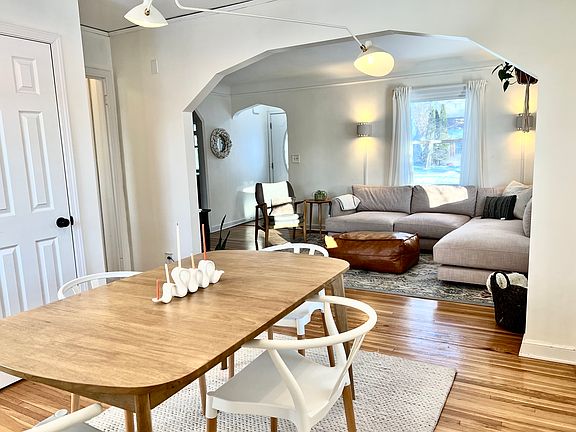 Walk into large living and dining space, perfect for entertaining.