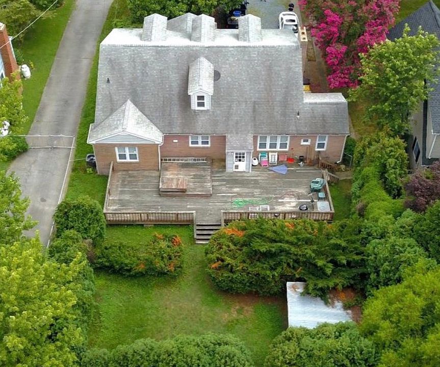 Aerial view from rear