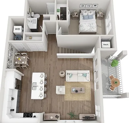 Floor Plan 1F | Seasons at Grafton | Apartments in Grafton, WI Floor Plan 1F | Seasons at Grafton | Apartments in Grafton, WI