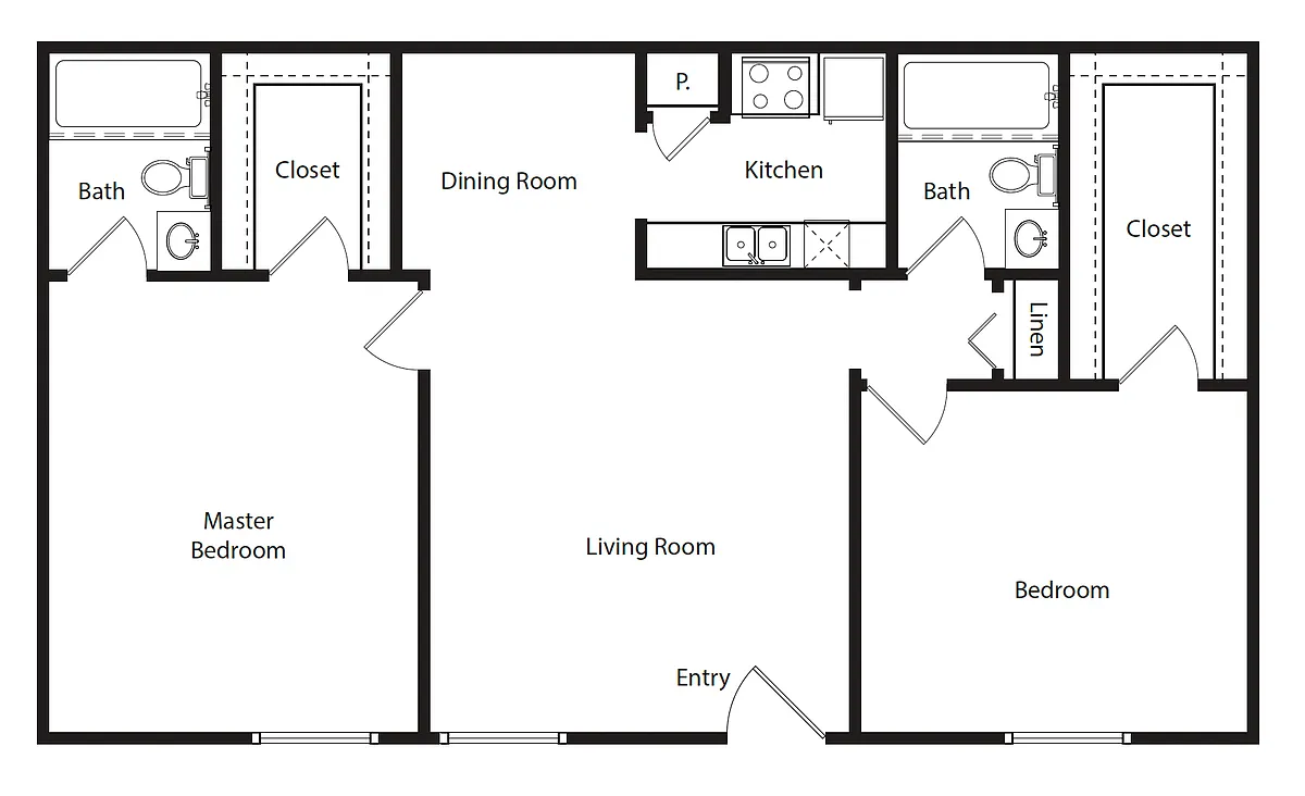 Floor plan Indian Paintbrush (B2)
