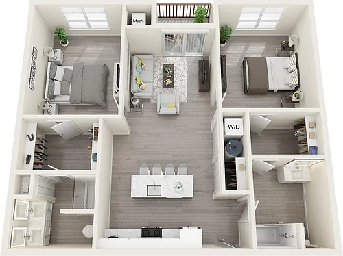 Floor plan Archer 2 Bed A