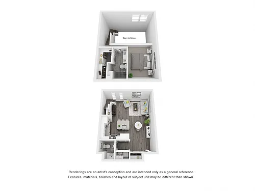Floor plan 1x2 Townhome