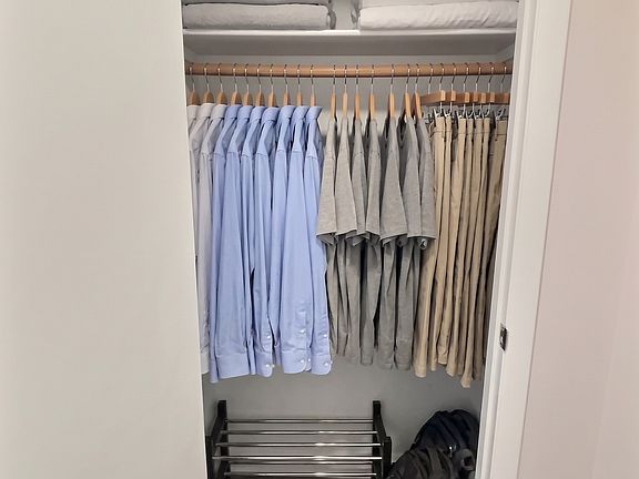 Closet (2 in bedroom; 1 in living room)