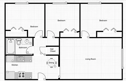 Floor plan 3 Bedroom