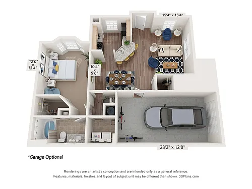 Floor plan A5 with Garage