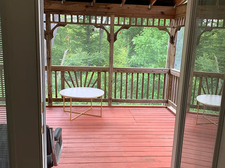 Walking on to Balcony