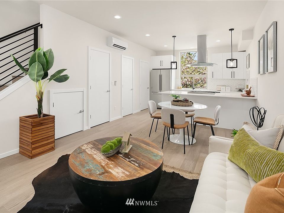 Kitchen and living room on first floor
