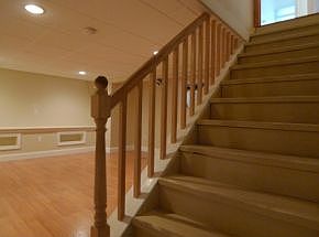 newly finished basement