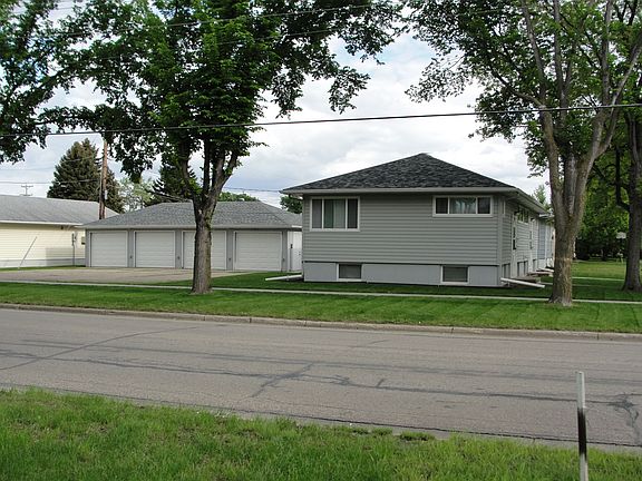 Side of building & Garage