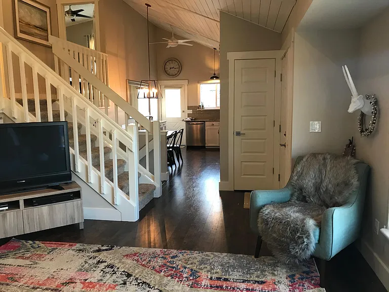 Bright and open main level layout.
