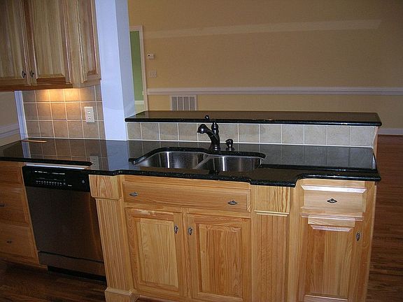 Breakfast bar in kitchen