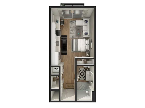 Floor plan Studio - S1 - B