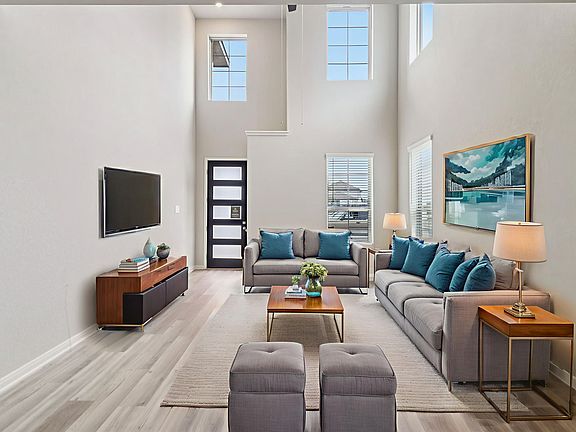 Virtually Staged Living Room