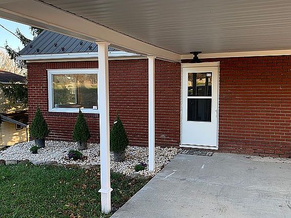 Front view under carport