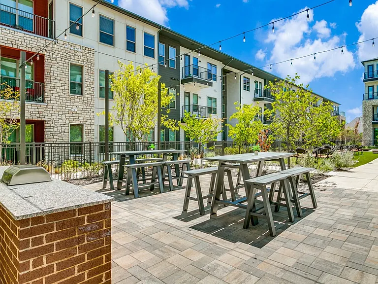 Outdoor grills and dining patio