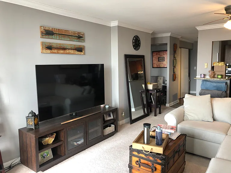 Crown Molding/Living Room - carpeted