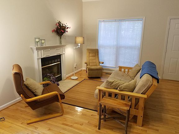 Living room with propane fireplace