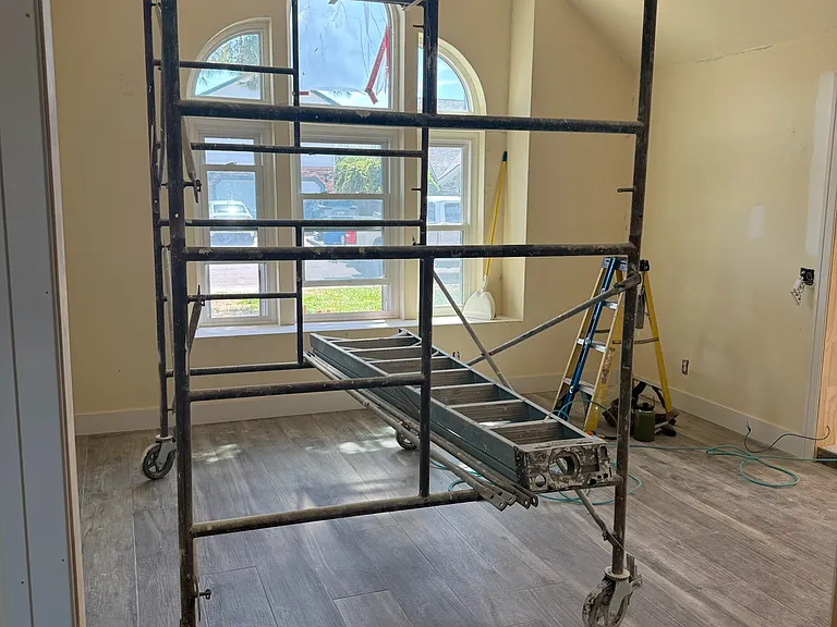 REMODEL: Reframed and replaced a couple of the homes front windows to e more aesthetically balanced before order polywood shutters everywhere, even for windows on front of garage so everything matches! Polywood is another great insulator