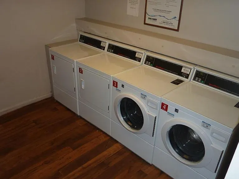 Laundry in the same building/indoor