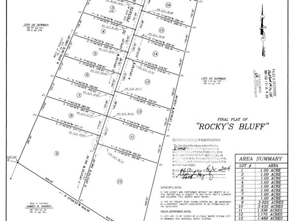 0 Bowers St Lot 1-8, Bowman, GA 30624