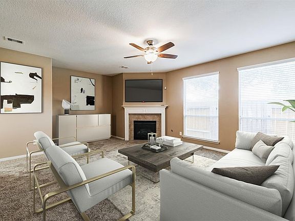 Decorate your living spaces as you see fit. Love the contemporary furniture and how the colors fuse together in a harmonious way.