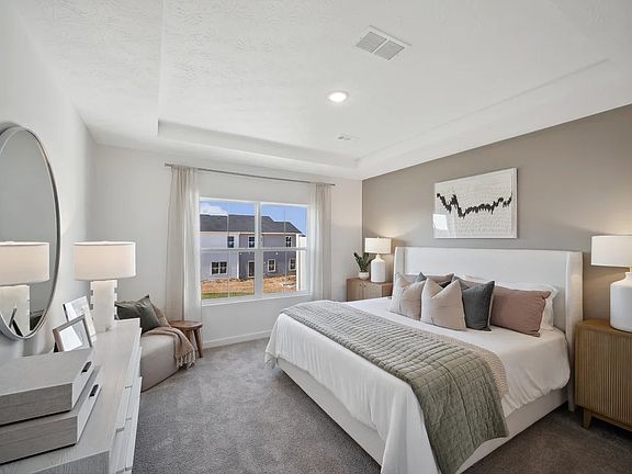 Owner s suite with tray ceiling