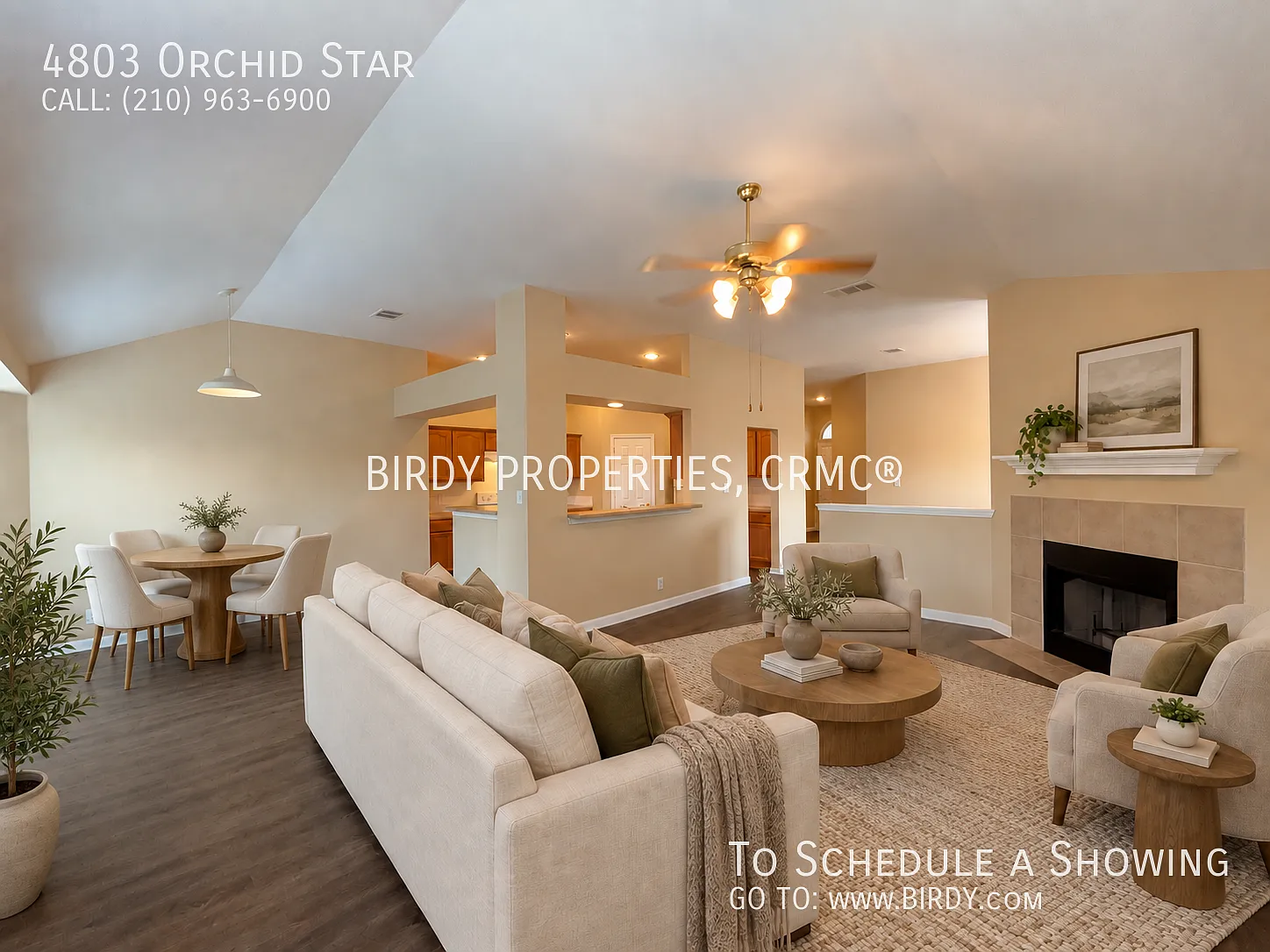"Charming 3-Bed Sanctuary with Fireplace Bliss in San Antonio 4803 Orchid Star!" — Photo 4