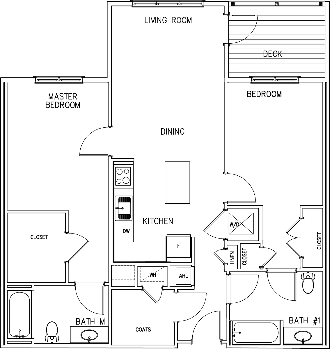 Floor plan Two Bedroom