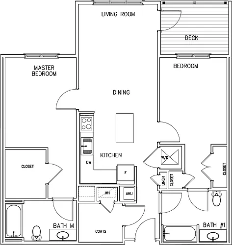 Floor plan Two Bedroom