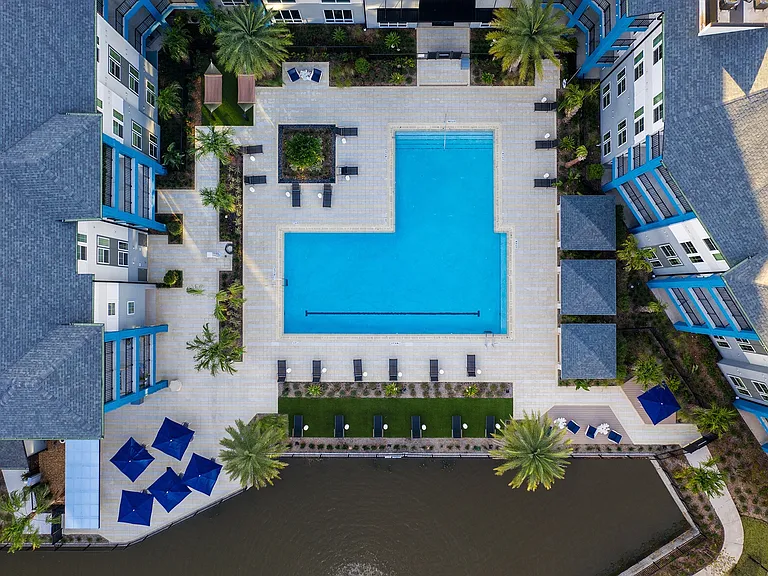 Stunning Bird's Eye Pool View