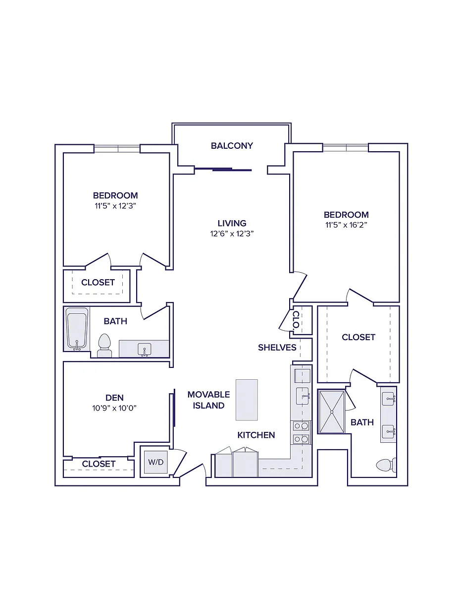 Floor plan B17D - North Tower