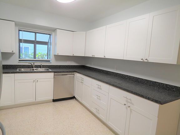 Plenty of cabinets and counterspace.