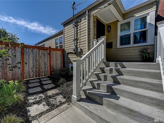 The home greet you with brand new stairs and railing.