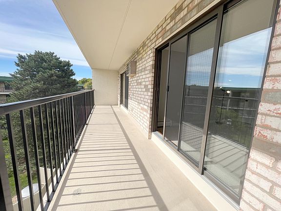 The long balcony connects the Master bedroom to the Main living area.