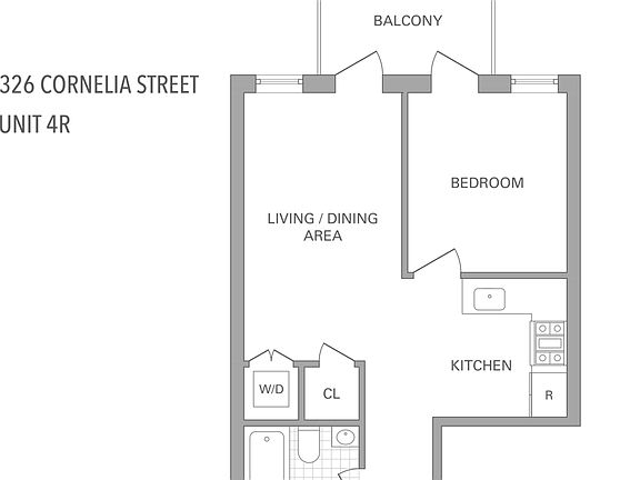 2nd image of 326 Cornelia St #4R