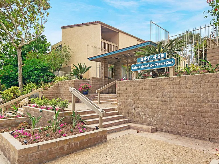 Front entrance to the gated community