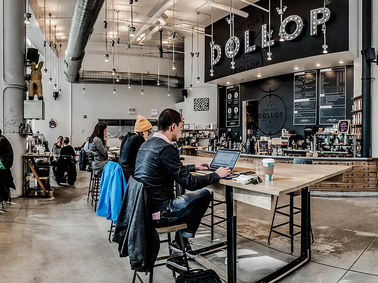 With 40 coffee shops within 1/2 a mile finding your favorite will be a difficult task!
