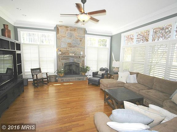 Family Room w/ stone a gas fireplace