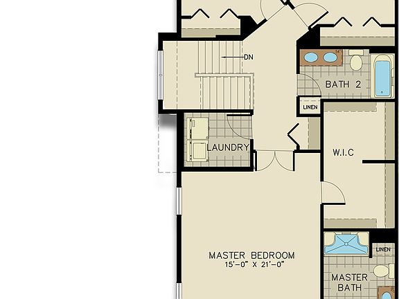 Floorplan of the McKenna Model from Garman Builders