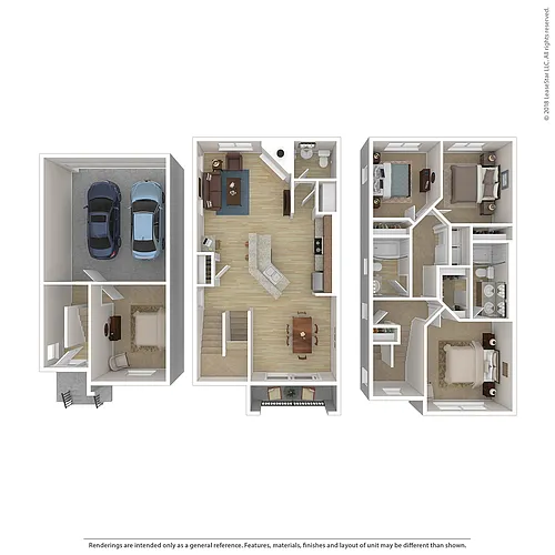 Floor plan 3x2.5 + Bonus Room