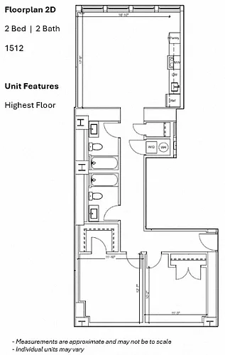 Floor plan 2BR 2D