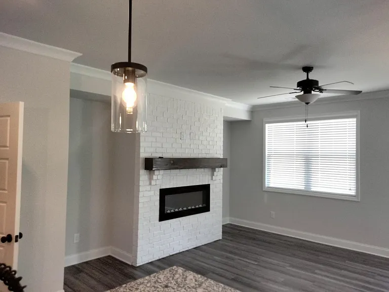 Partial Living Room and Fireplace
