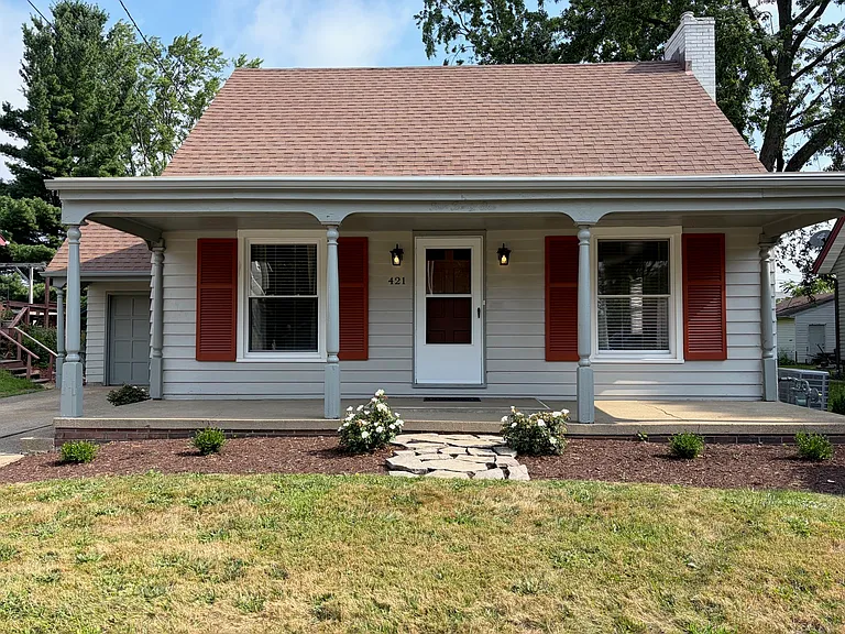 Wide front porch