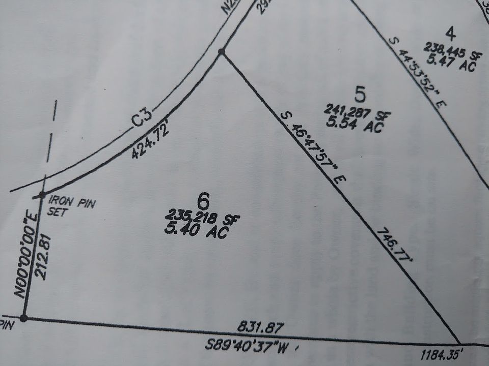 5.4 acres. All pins marked