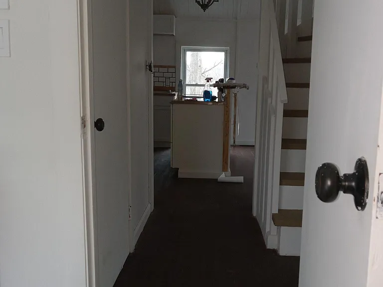from the front door